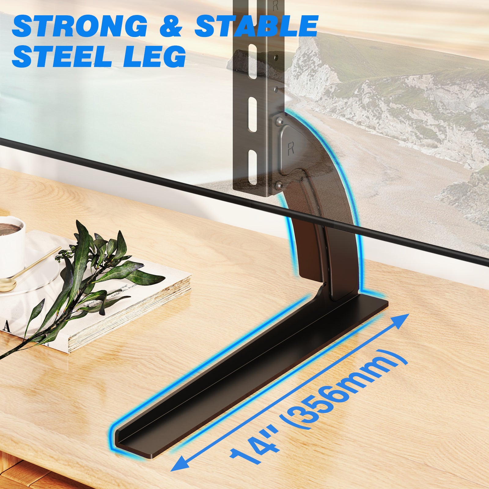 Rfiver Universal Tabletop TV Stand Brackets for 22"-65" TVs