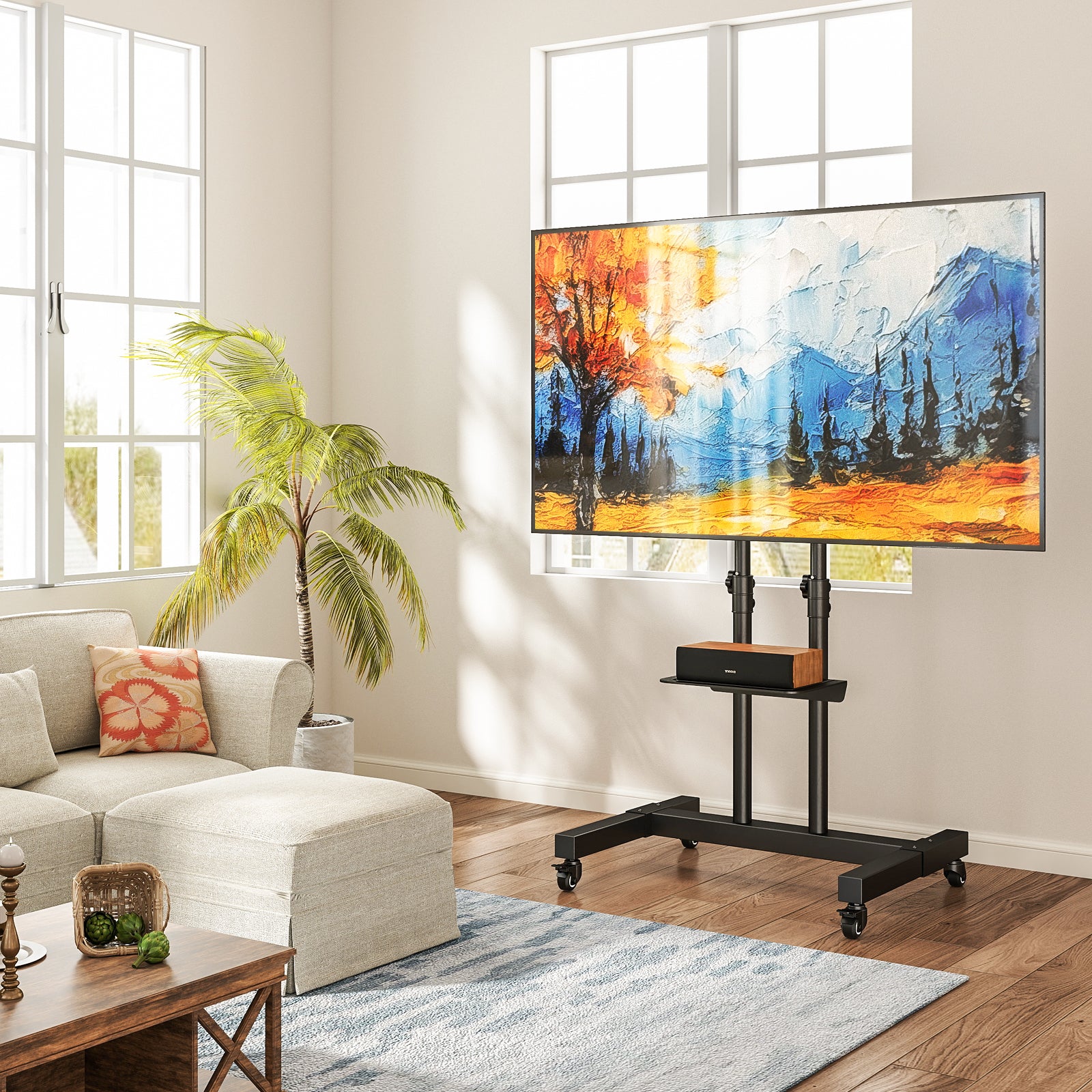 Rolling Keystand Rolling TV Stand – Rfiver | Official