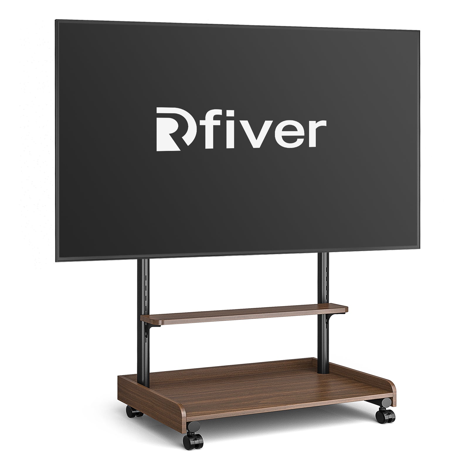 Rfiver Heavy Duty Rolling TV Stand with Wheels for Most 40-86 Inch TVs up to 150lbs