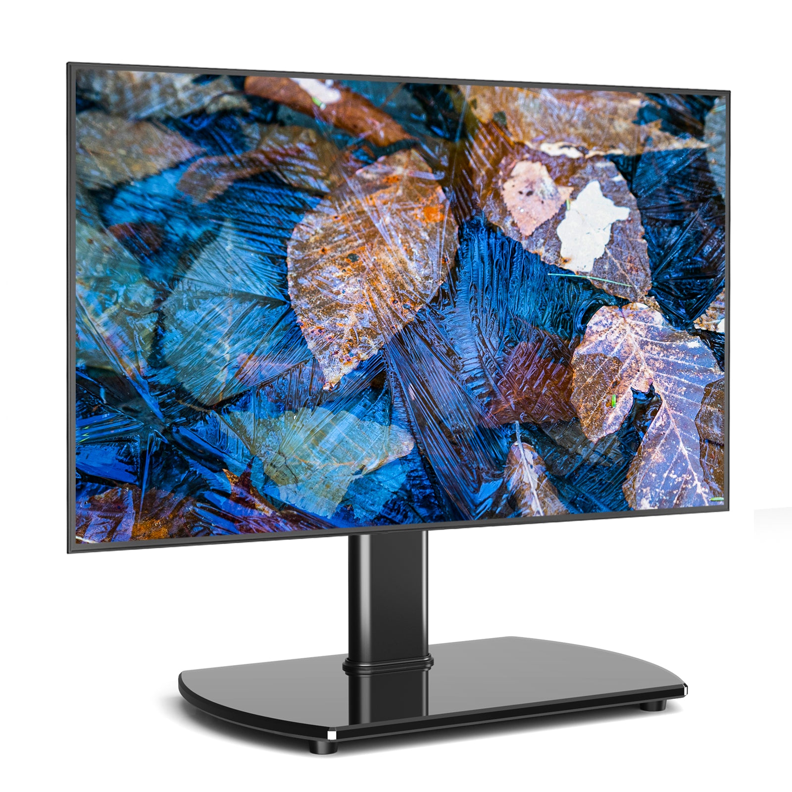 Rfiver Swivel Tabletop TV Stand with Glass Base for 27"-60" TVs