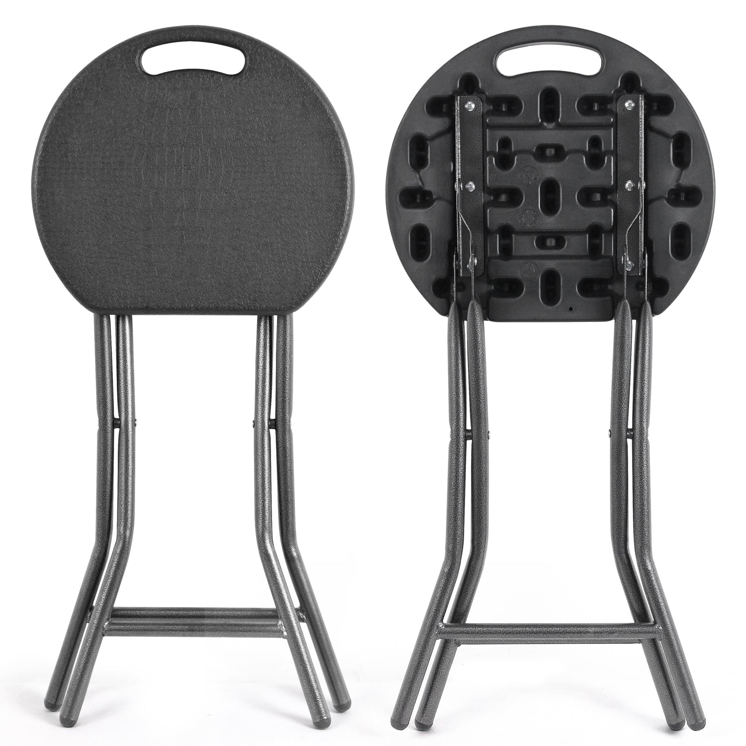 Rfiver Lightweight Portable Folding Stool, Set of 2