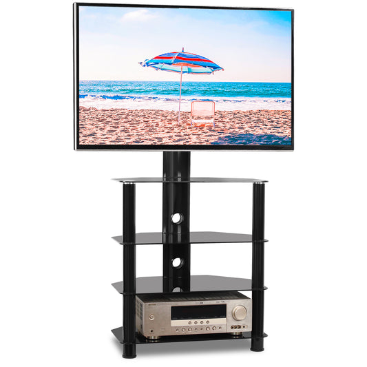 Rfiver 4-Tier Media Component TV Stand with Swivel Mount for 32"-70" TVs