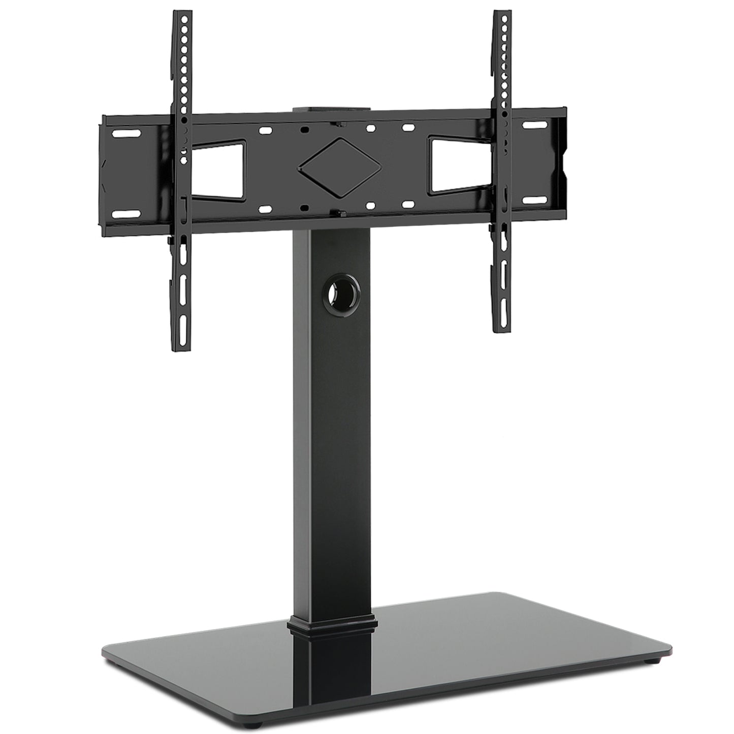 Rfiver Swivel Tabletop TV Stand with Glass Base for 40"-80" TVs