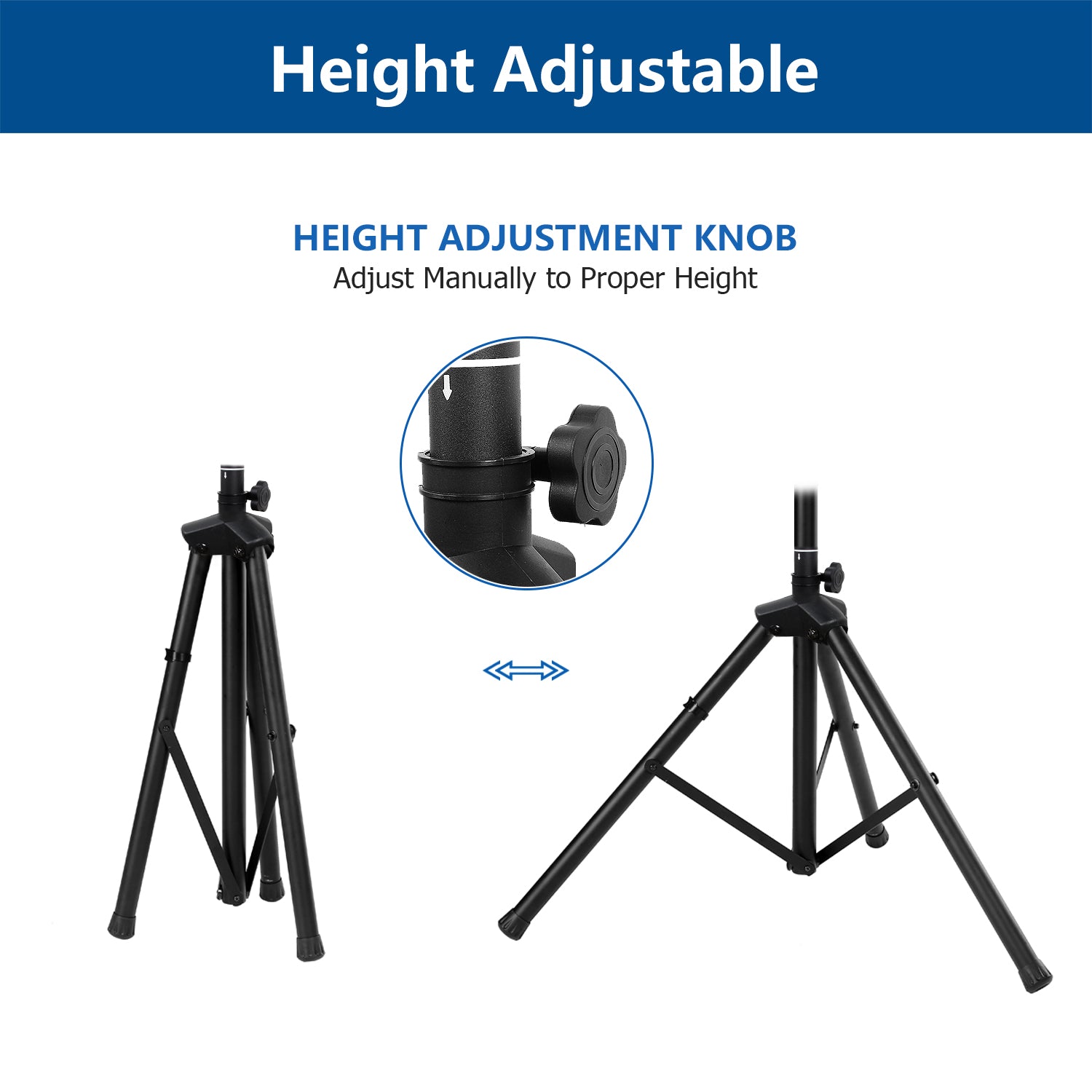 Rfiver Tripod TV Stand with Swivel/Tilt Mount for 32"-70" TVs