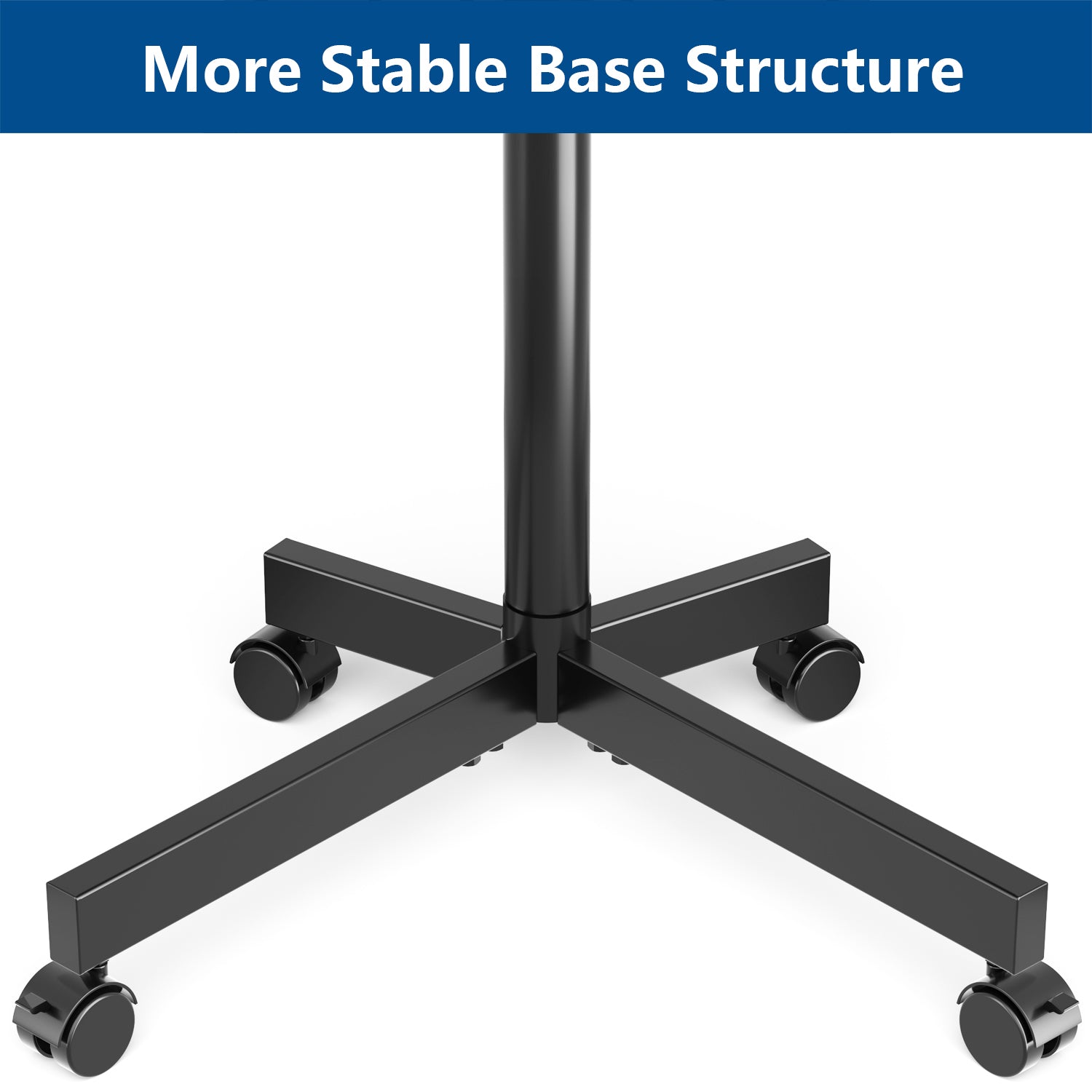 Rfiver Rolling TV Stand with Tilt Mount for 23"-60" TVs