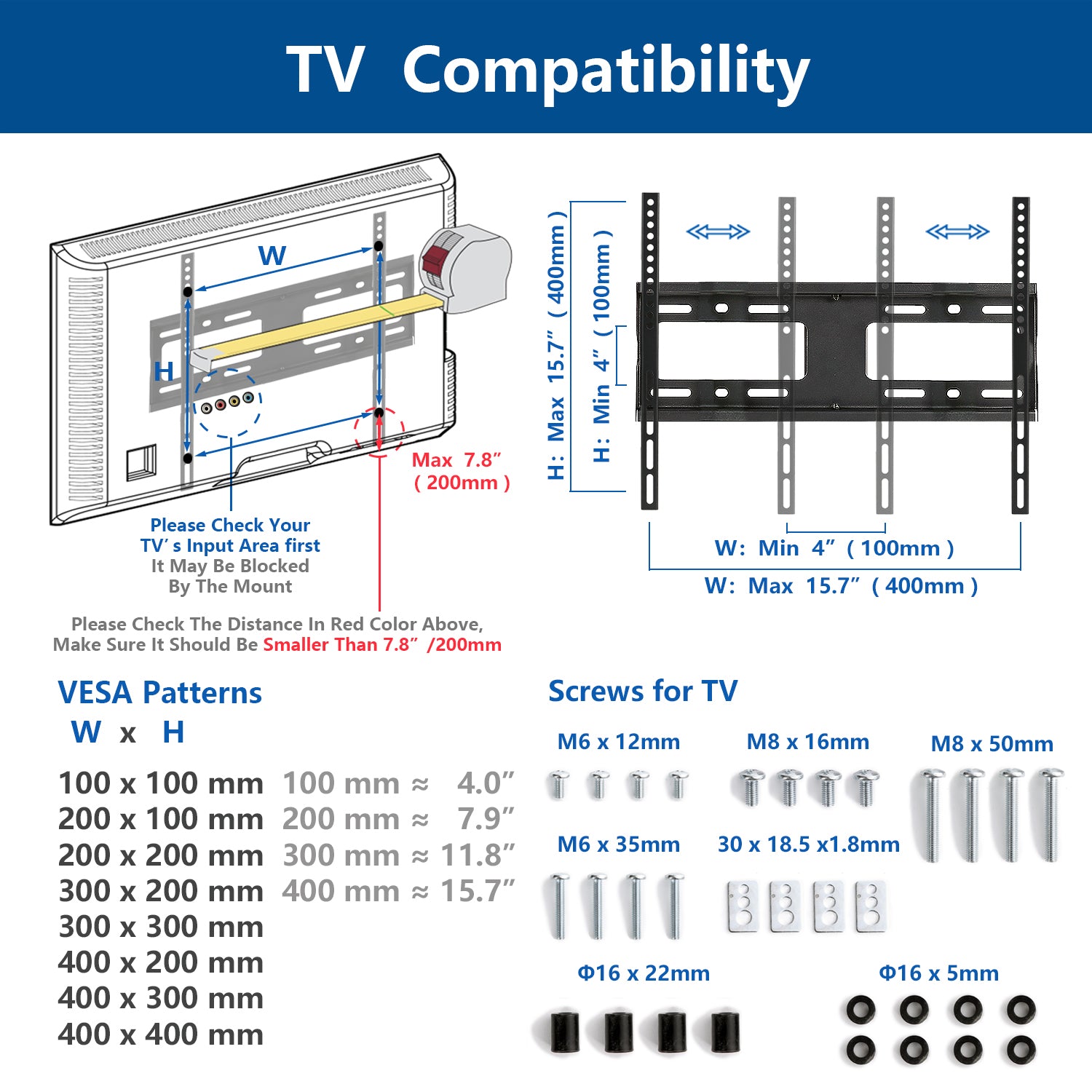 Rfiver Swivel Tabletop TV Stand with Glass Base for 27